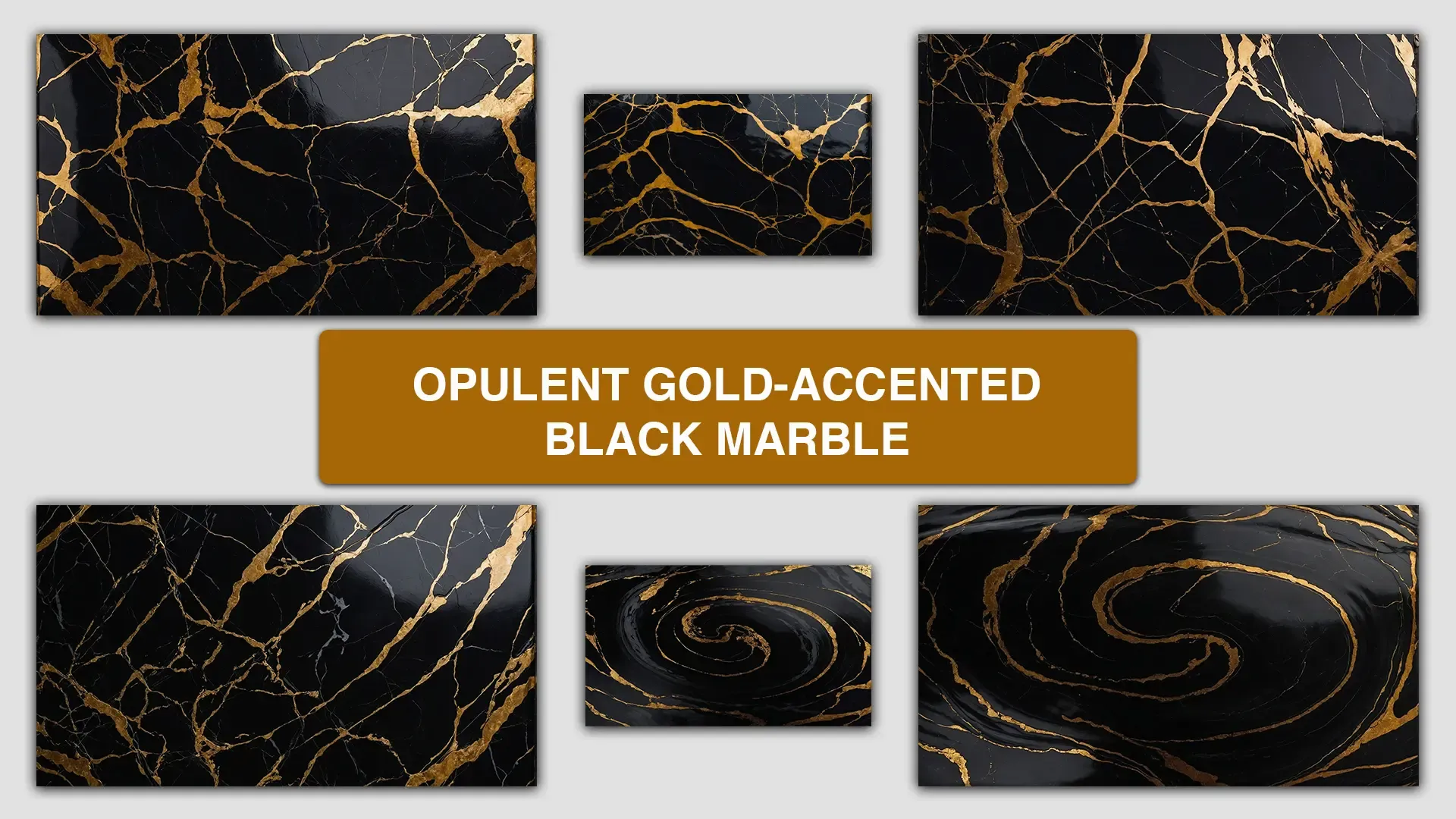 Opulent Gold-Accented Black Marble High Quality JPG Background